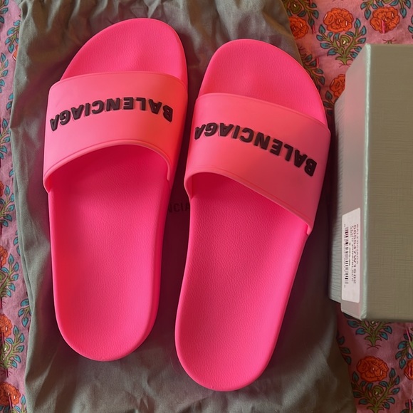 Balenciaga Slides - Hot Pink (GENUINE) - Picture 10 of 10